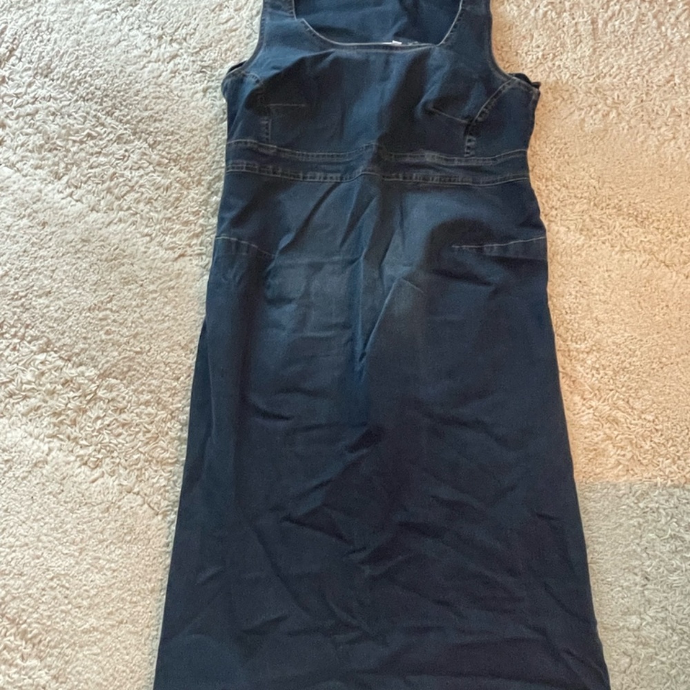 maternity jean dress